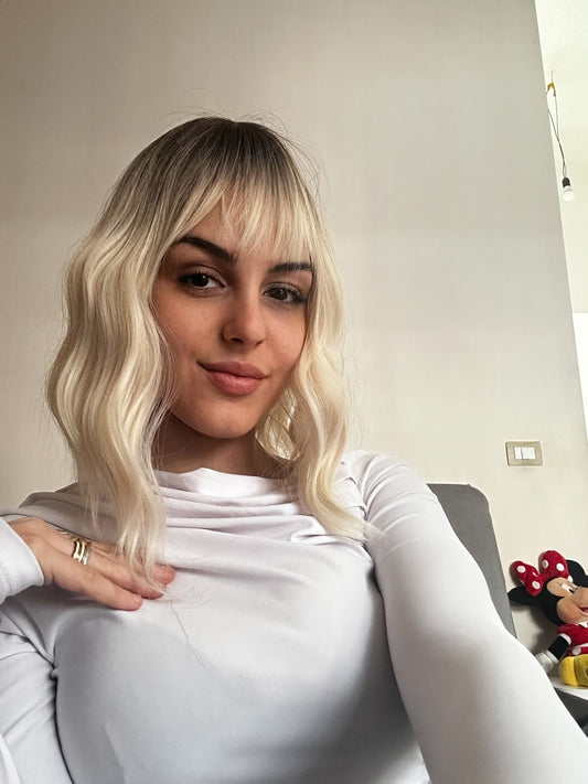 Parrucca Vittoria bionda Degradee