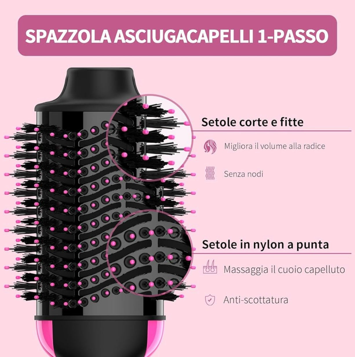 Spazzola Asciugacapelli